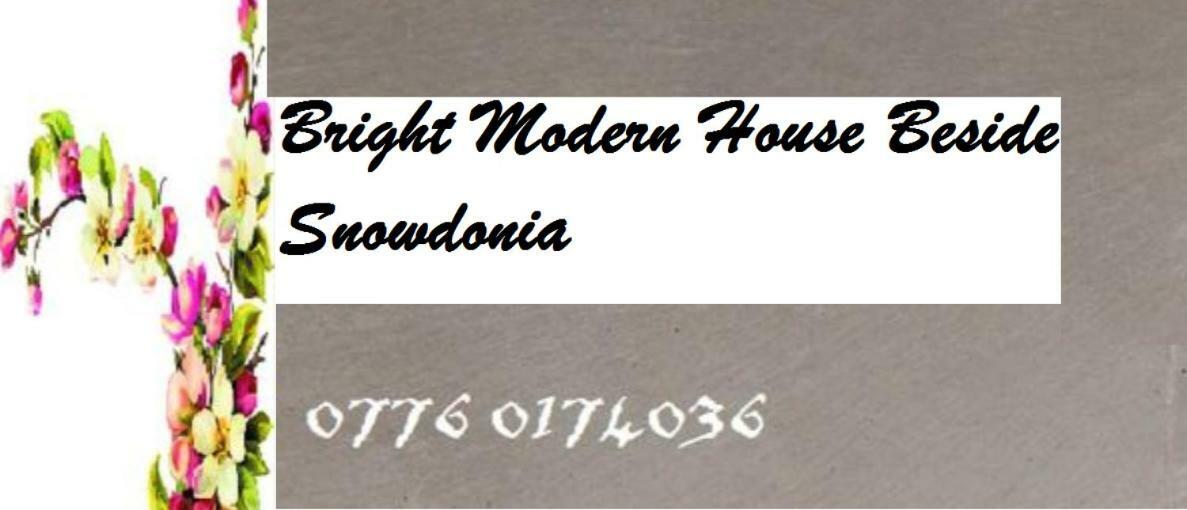 Bright modern house beside Snowdonia Villa Llanfairfechan Buitenkant foto
